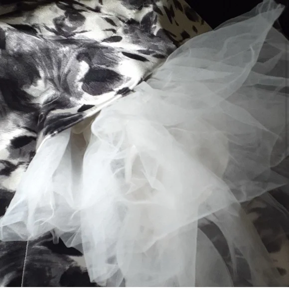 Ruby Rox Black and White Strapless Dress - Picture 3 of 8